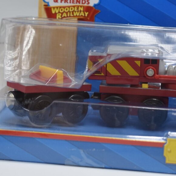 Rocky and Front and Back Cars Learning Curve Thomas & Friends Wooden Railway New - Picture 4 of 10